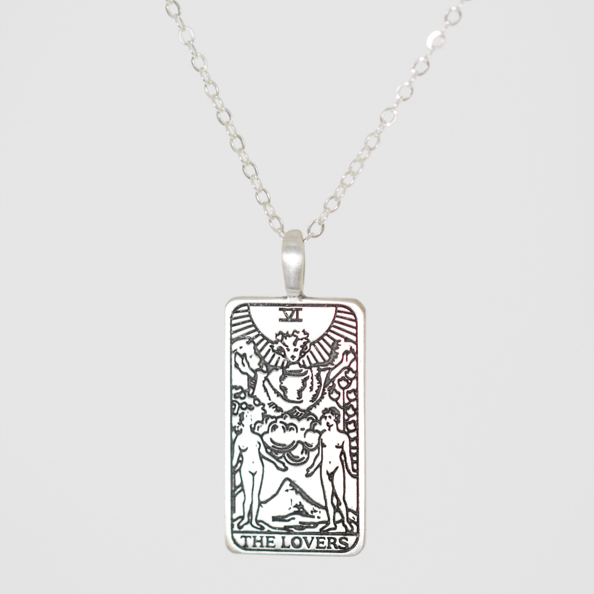 The lovers tarot necklace